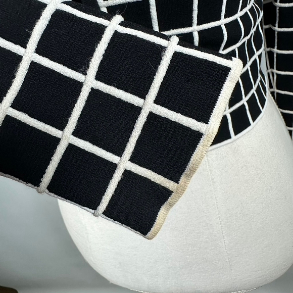 Akris Punto Grid Jacquard Zip Up Jacket Crop Long Sleeves Black Size US 4 FR 36 - Picture 11 of 13